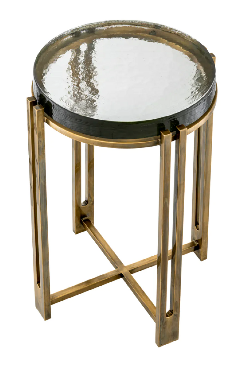 Vintage Glass Side Table | Eichholtz Claremont | Oroatrade.com
