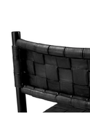 Woven Black Leather Dining Chair | Eichholtz Tiberio | Oroatrade.com