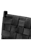 Woven Black Leather Dining Chair | Eichholtz Tiberio | Oroatrade.com