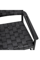 Woven Black Leather Lounge Chair | Eichholtz Tiberio | Oroatrade.com