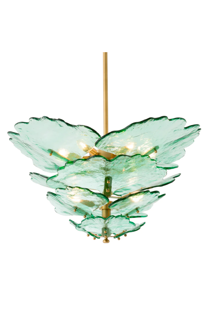 Handcrafted Green Glass Chandelier | Eichholtz Florina | Oroatrade.com