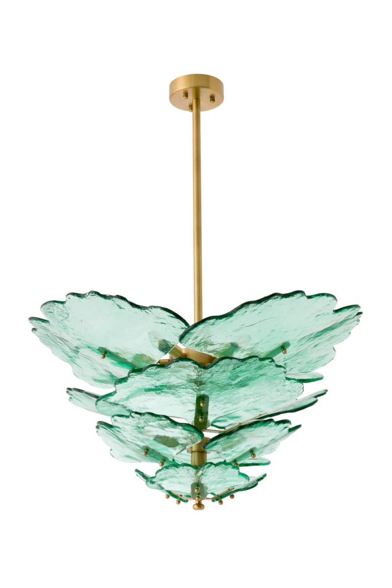 Handcrafted Green Glass Chandelier | Eichholtz Florina | Oroatrade.com