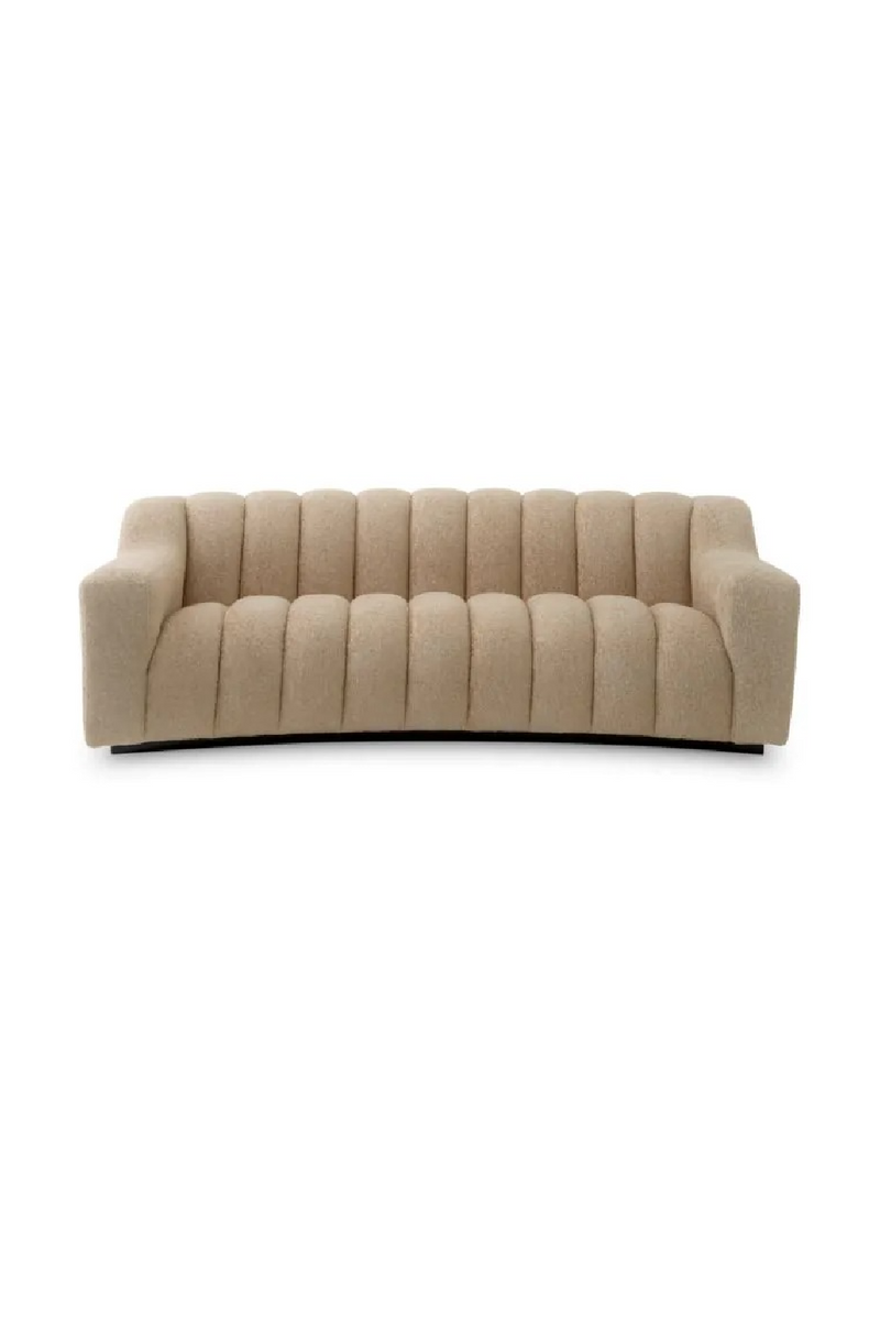 Cream Bouclé Channeled Sofa | Eichholtz Kelly | Oroatrade.com