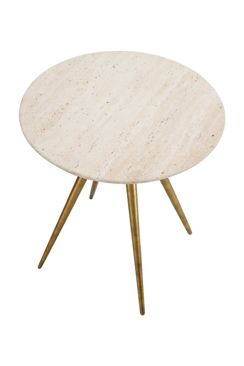 Round Travertine Side Table | Eichholtz Ranco