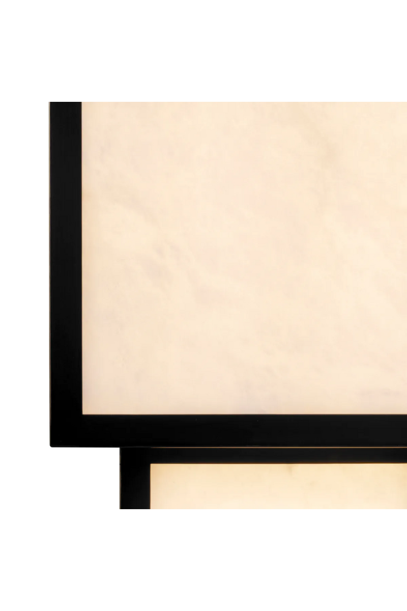 Black Framed Alabaster Wall Lamp | Eichholtz Serchio | Oroatrade.com
