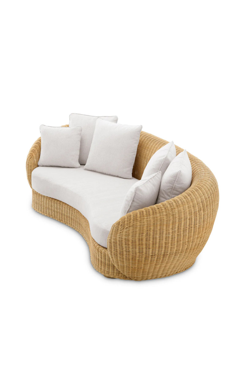 Curved Natural Rattan Sofa | Eichholtz Rafael | Oroatrade.com