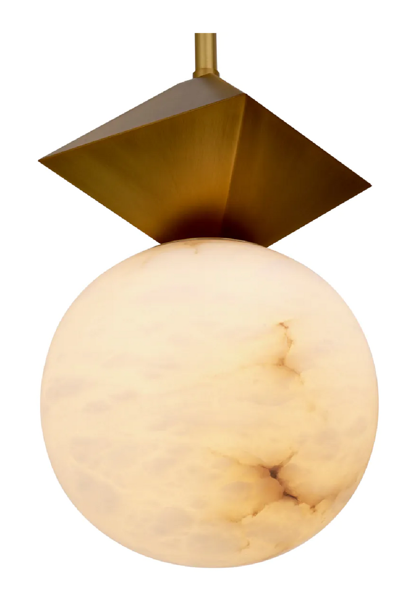 Alabaster Sphere Pendant Light | Eichholtz Elko | Oroatrade.com