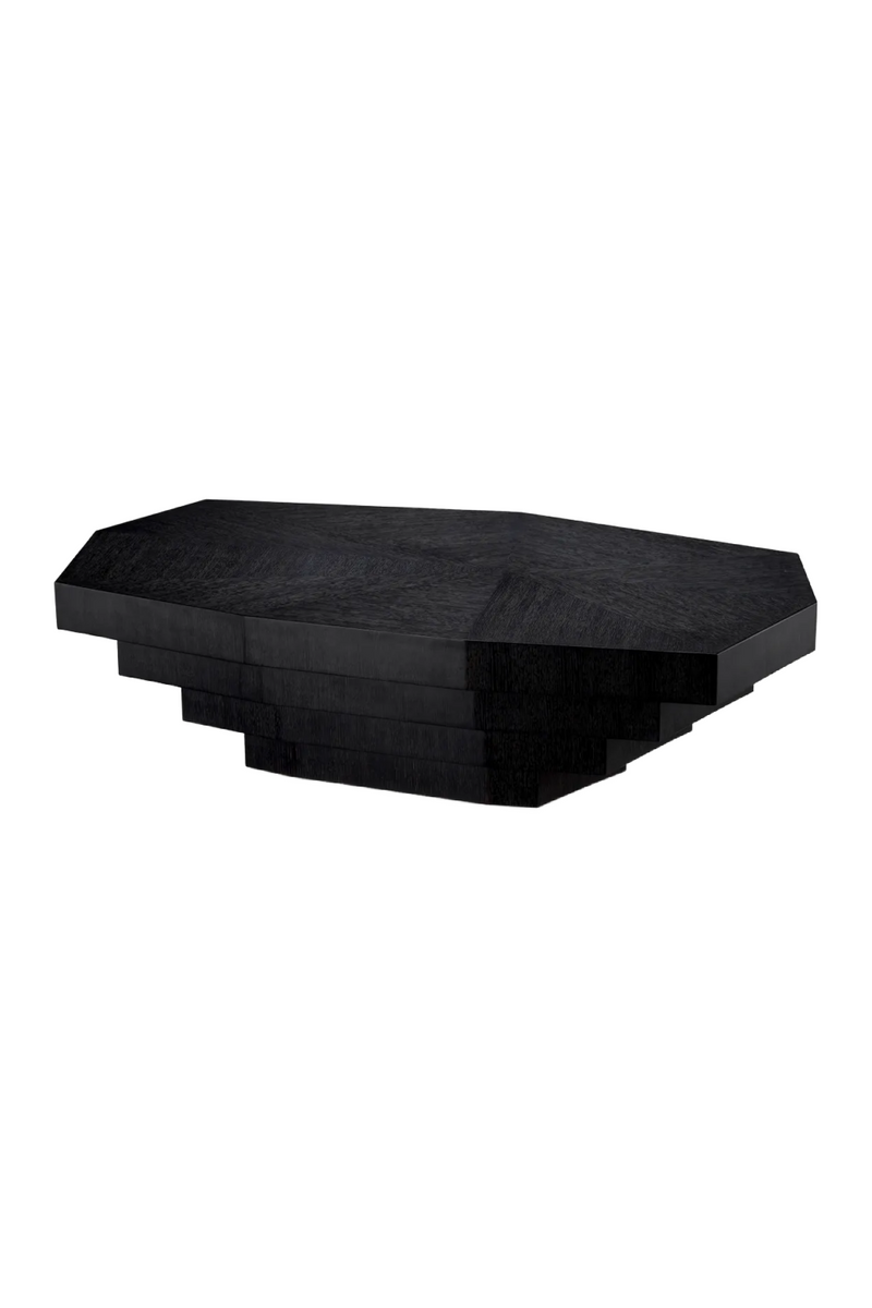 Black Oak Geometrical Coffee Table | Eichholtz Vezio | Oroatrade.com