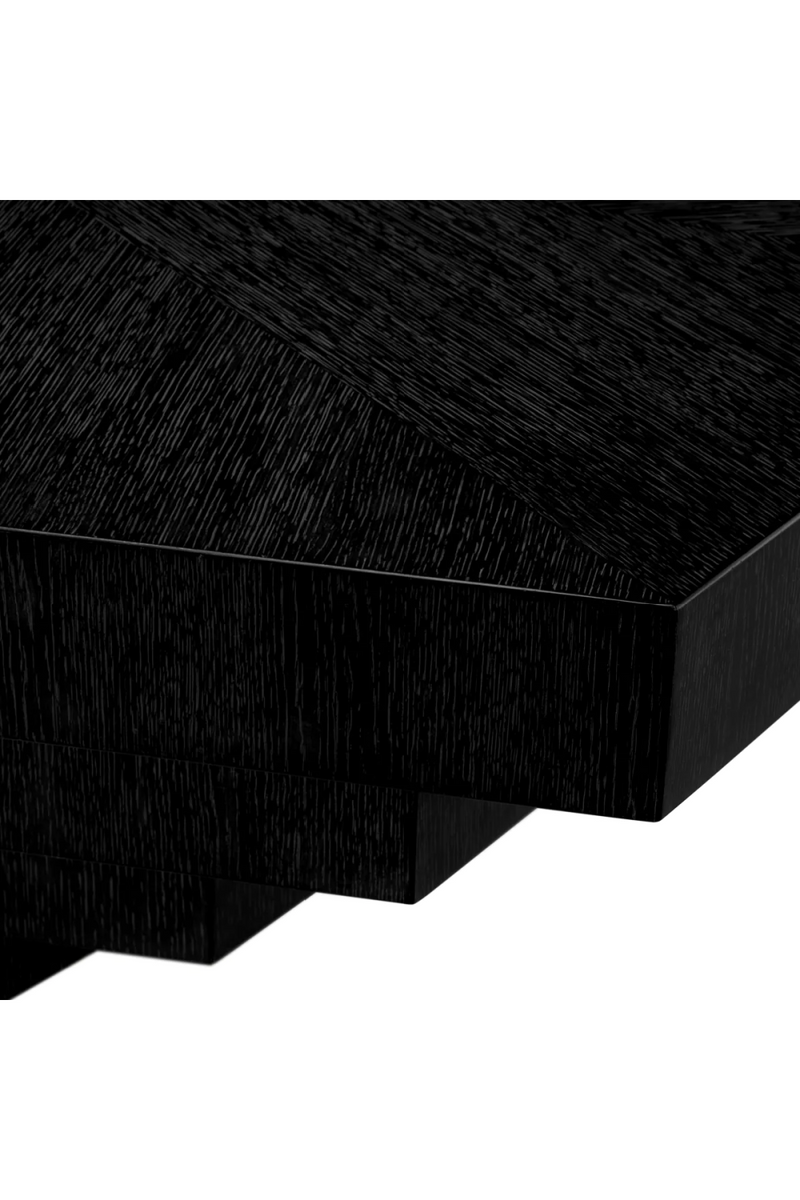 Black Oak Geometrical Coffee Table | Eichholtz Vezio | Oroatrade.com