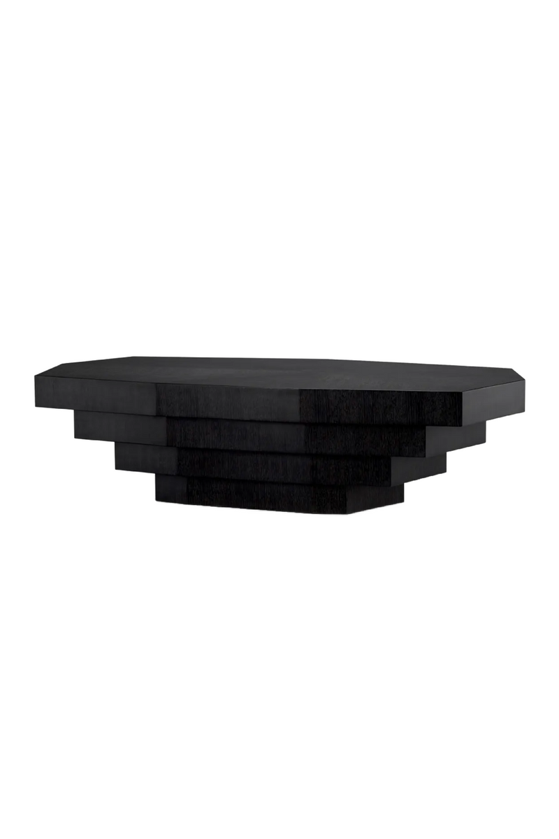 Black Oak Geometrical Coffee Table | Eichholtz Vezio | Oroatrade.com