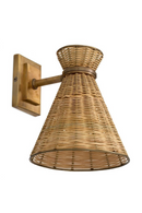 Conical Rattan Wall Lamp | Eichholtz Kon Tiki | Oroatrade.com