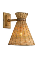 Conical Rattan Wall Lamp | Eichholtz Kon Tiki | Oroatrade.com