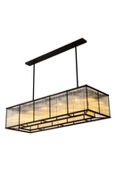 Glass Rods Rectangular Chandelier | Eichholtz Bernardi | Oroatrade.com