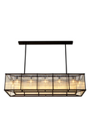 Glass Rods Rectangular Chandelier | Eichholtz Bernardi | Oroatrade.com