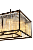 Glass Rods Rectangular Chandelier | Eichholtz Bernardi | Oroatrade.com