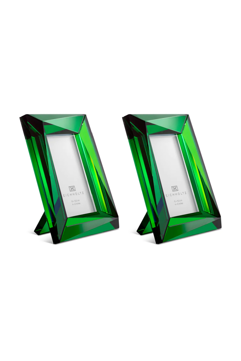 Green Crystal Picture Frames (2) | Eichholtz Obliquity | Oroatrade.com