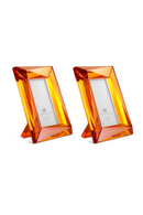 Orange Crystal Picture Frames (2) | Eichholtz Obliquity | Oroatrade.com