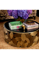 Black Beveled Glass Coffee Table | Eichholtz Botanico | Oroatrade.com