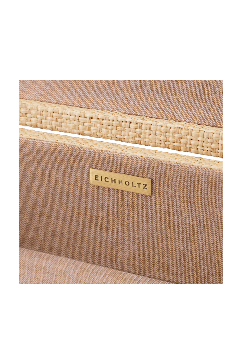 Handwoven Natural Raffia Box | Eichholtz Cadiz | Oroatrade.com