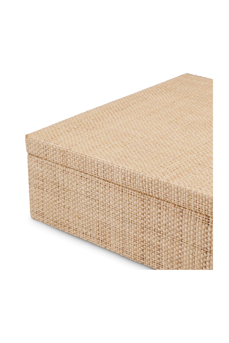 Handwoven Natural Raffia Box | Eichholtz Cadiz | Oroatrade.com