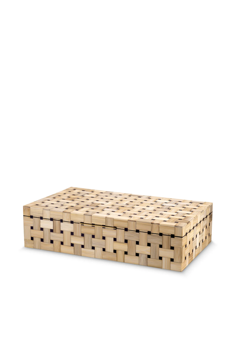 Rectangular Marquetry Pattern Box | Eichholtz Girona | Oroatrade.com