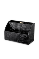 Croco Embossed Leather Desk Organizers (3) | Eichholtz Scaleo | Oroatrade.com