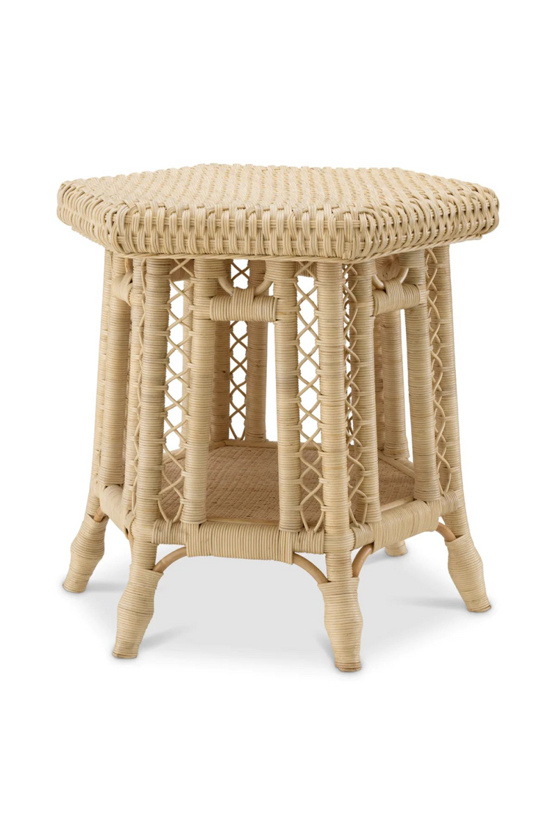 Hexagonal Rattan Side Table | Eichholtz Saba | Oroatrade.com