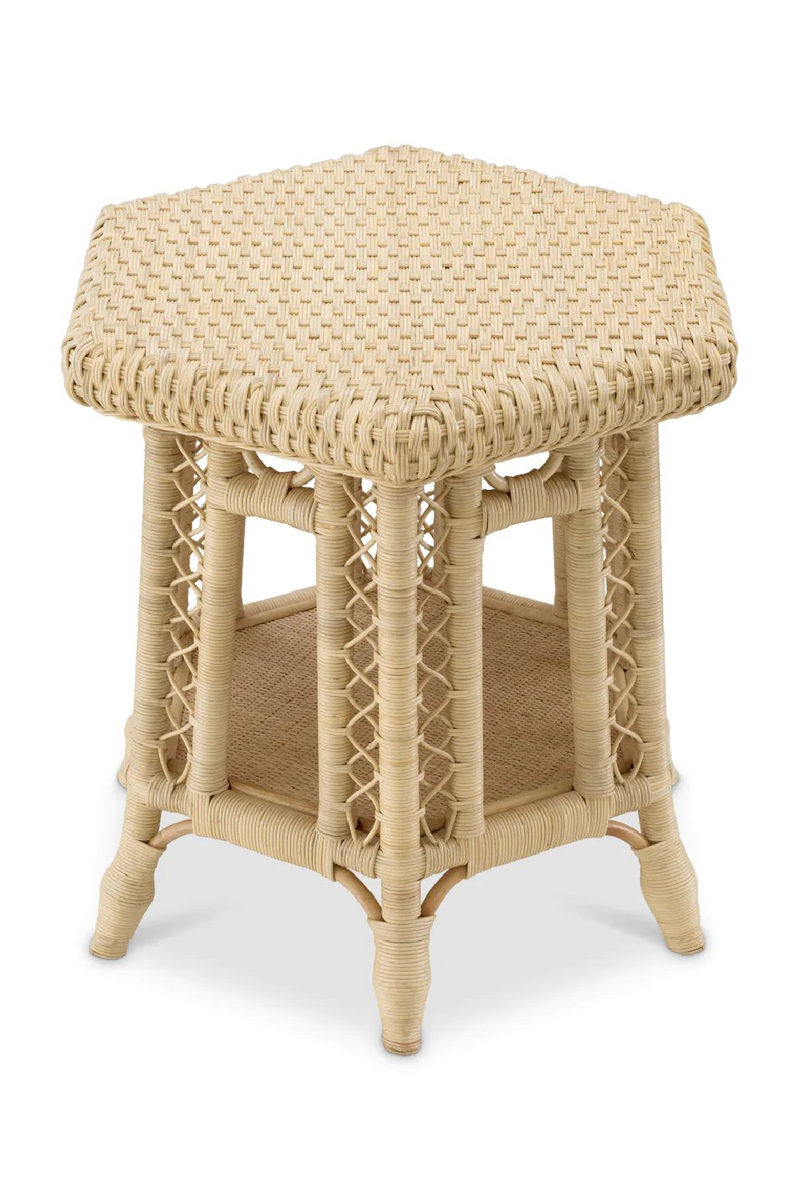 Hexagonal Rattan Side Table | Eichholtz Saba | Oroatrade.com