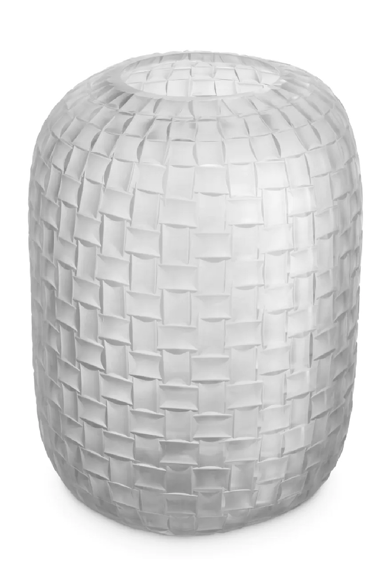 Frosted Hand Blown Glass Vase | Eichholtz Varese | Oroatrade.com