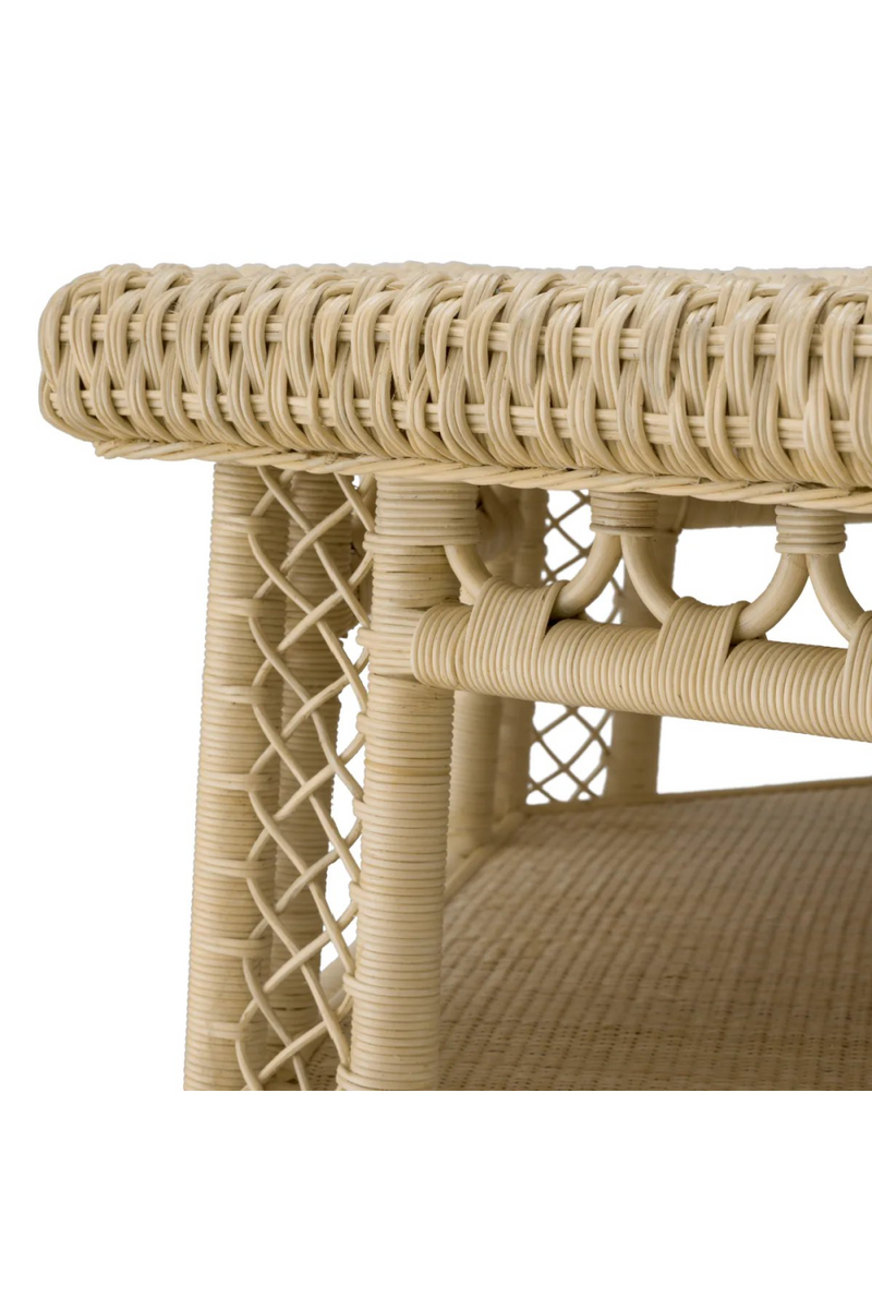 Hexagonal Rattan Coffee Table | Eichholtz Saba | Oroatrade.com