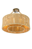 Woven Rattan Round Chandelier | Eichholtz Bernardi | Oroatrade.com