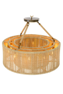 Woven Rattan Round Chandelier | Eichholtz Bernardi | Oroatrade.com
