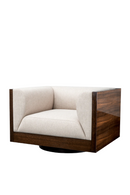 Eucalyptus Veneer Swivel Chair | Eichholtz Sebastian | Oroatrade.com