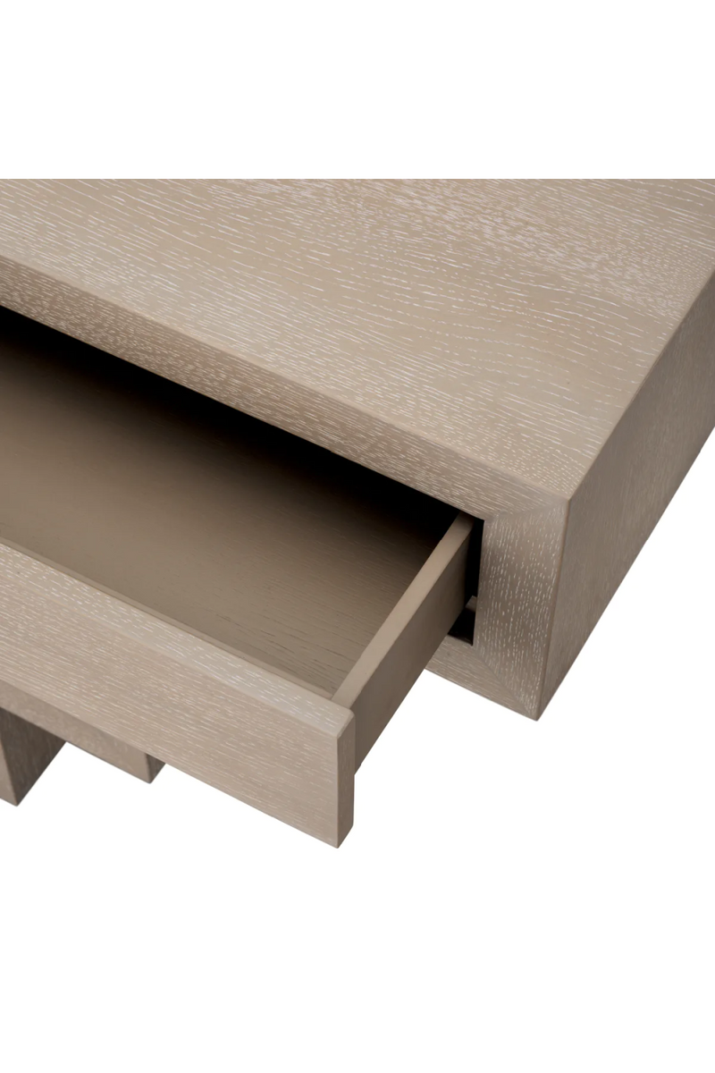 Oak Geometrical Console Table | Eichholtz Rialto | Oroatrade.com