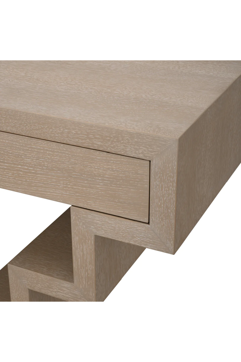 Oak Geometrical Console Table | Eichholtz Rialto | Oroatrade.com