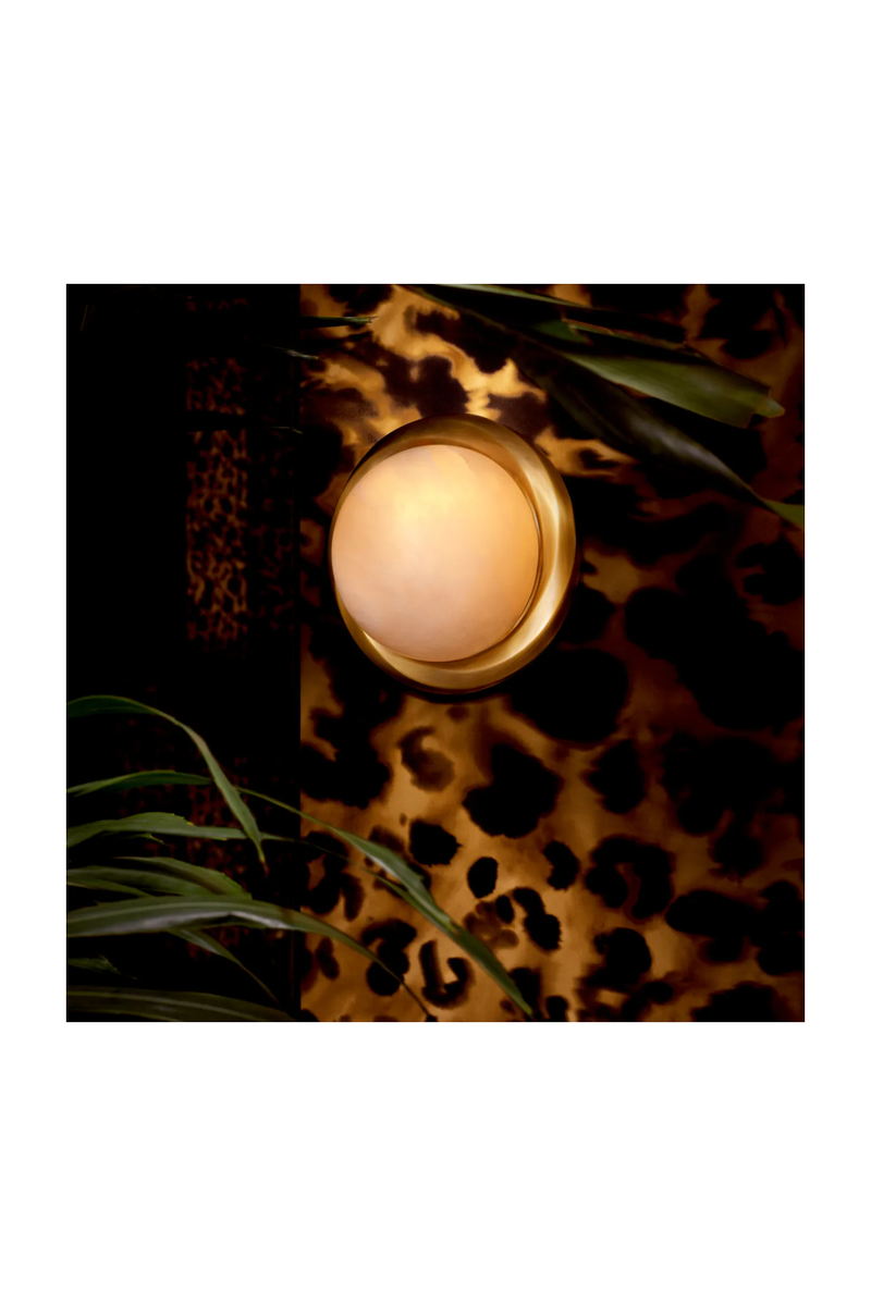 Round Alabaster Wall Lamp | Eichholtz Vigo | Oroatrade.com