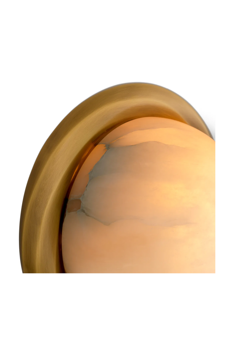 Round Alabaster Wall Lamp | Eichholtz Vigo | Oroatrade.com