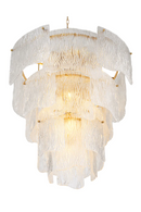 Clear Textured Glass Chandelier | Eichholtz Asinara | Oroatrade.com