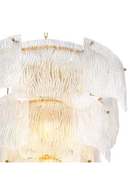 Clear Textured Glass Chandelier | Eichholtz Asinara | Oroatrade.com