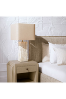 Carved Travertine Base Table Lamp | Eichholtz Mazzini | Oroatrade.com
