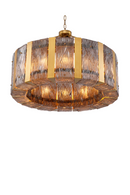Textured Glass Panel Chandelier | Eichholtz Elysian | Oroatrade.com