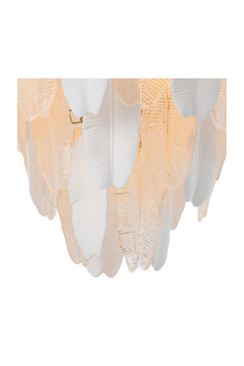 Textured Glass Layered Chandelier | Eichholtz Saint Lucia | Oroatrade.com