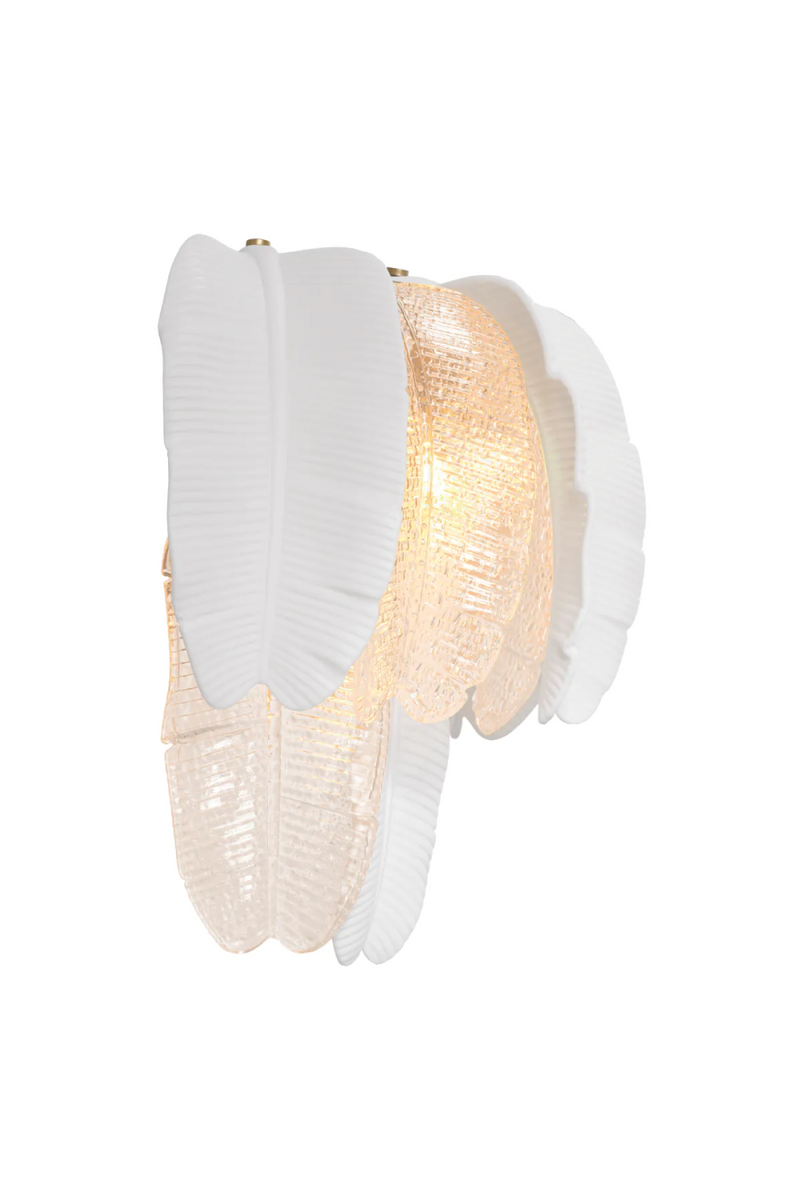 Palm Textured Glass Wall Lamp | Eichholtz Saint Lucia | Oroatrade.com