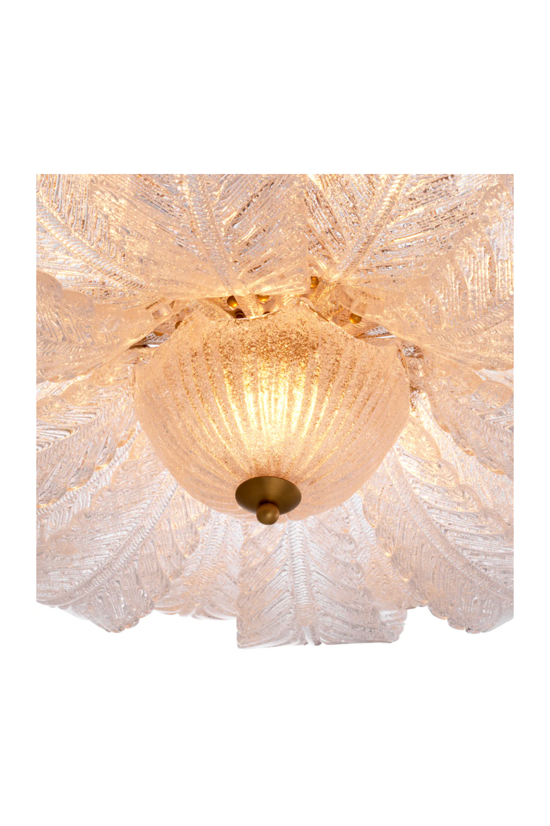 Textured Glass Leaf Chandelier | Eichholtz Cabrillo | Oroatrade.com 