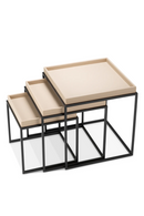 Leather Tray Top Side Tables (3) | Eichholtz Léonard | Oroatrade.com