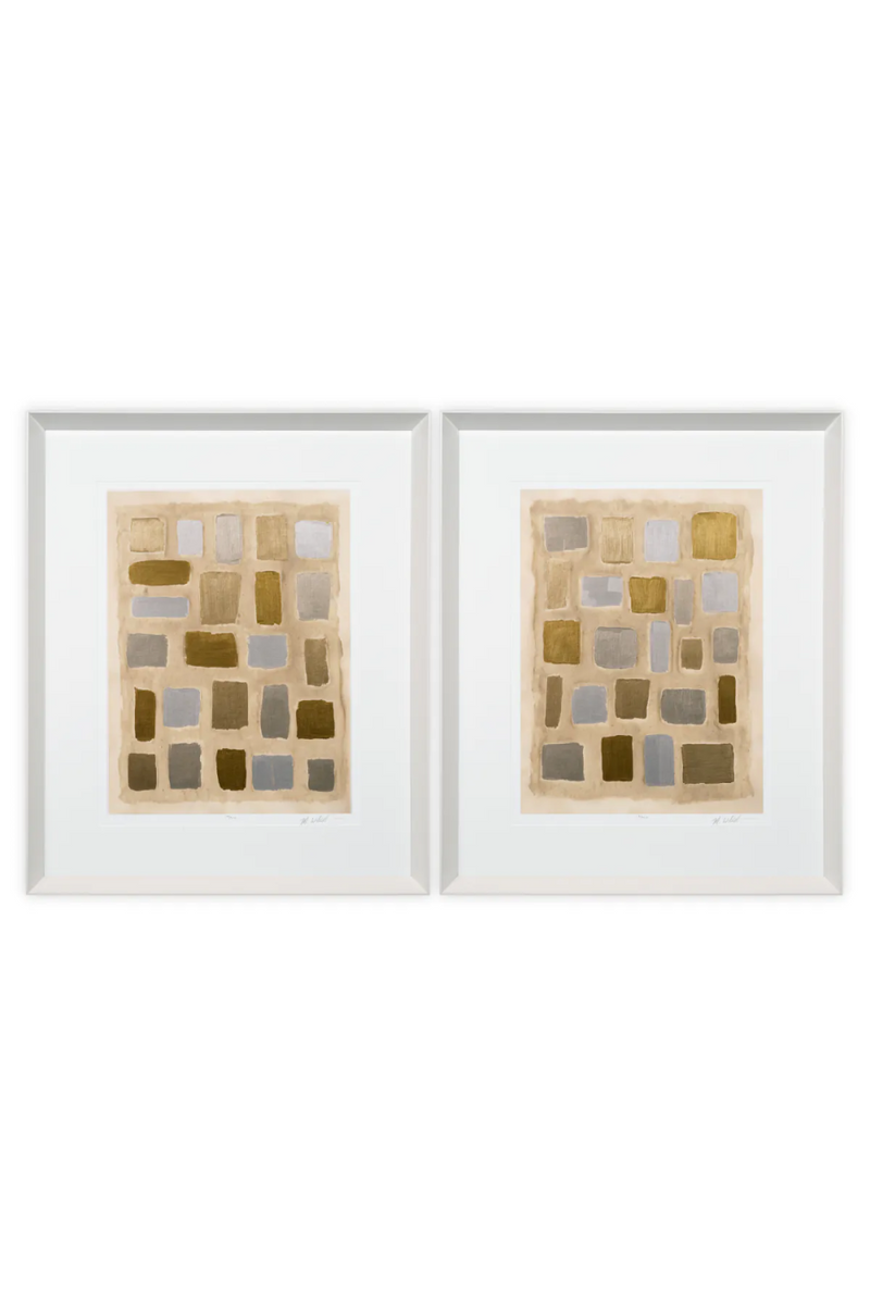 Minimalist Abstract Art Prints (2) | Eichholtz Sand Shaped | Oroatrade.com