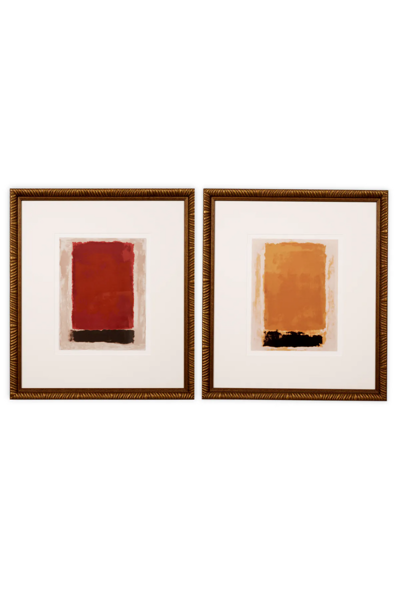 Gold-Framed Abstract Art Set (2) | Eichholtz Garnier | Oroatrade.com