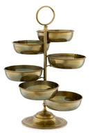 Vintage Brass 6-Bowl Stand | Eichholtz Christine | Oroatrade.com