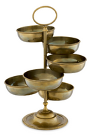Vintage Brass 6-Bowl Stand | Eichholtz Christine | Oroatrade.com