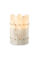 Alabaster Hurricane Candle Holder | Eichholtz Ruby